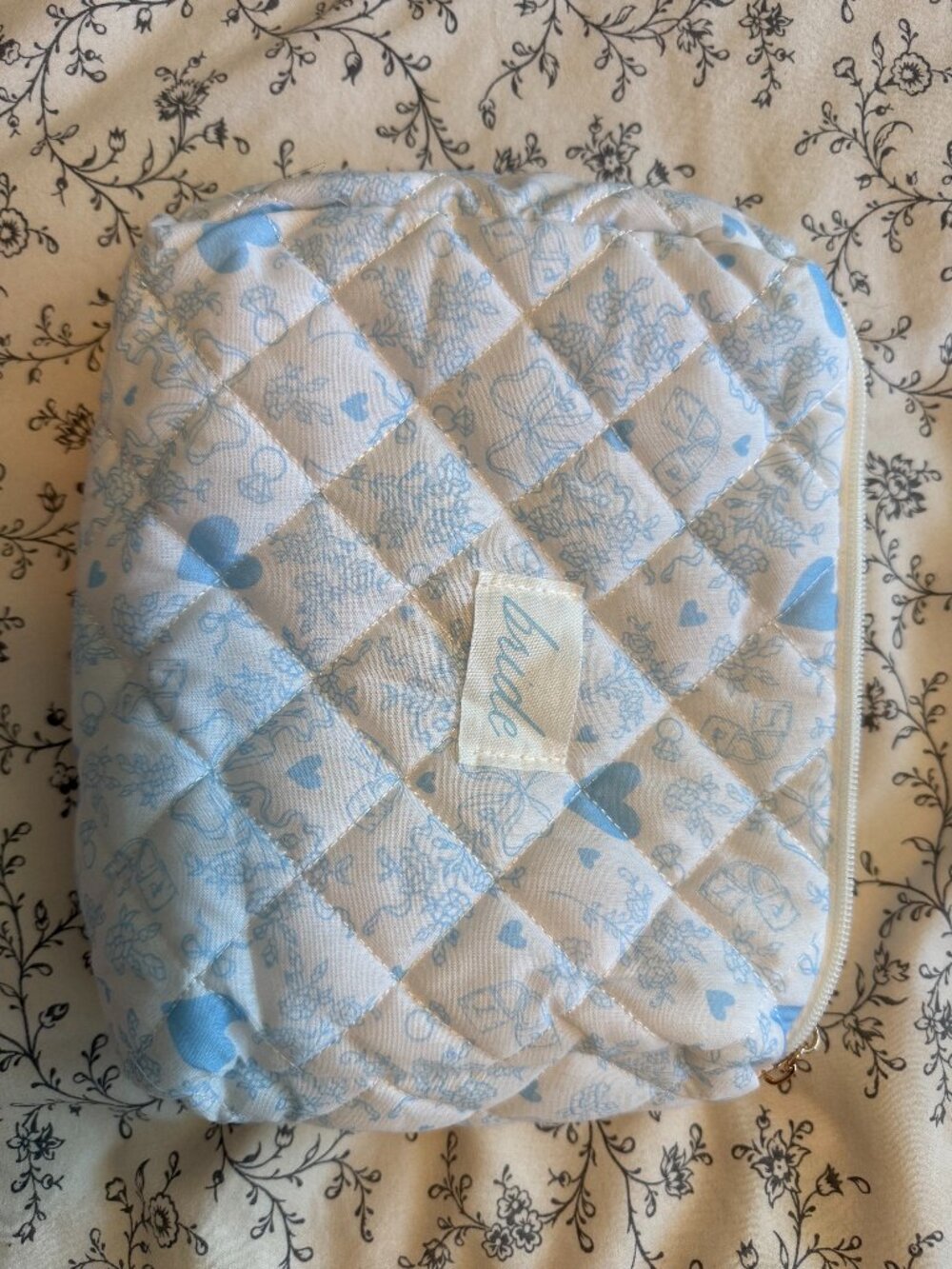 Bride Quilted Makeup Bag